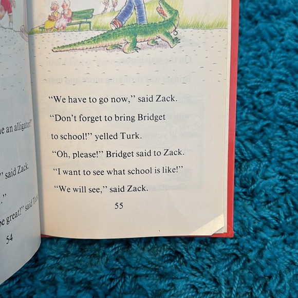 COPY - 🎉2/$15🎉 Zack’s Alligator, an I can read book, hardcover, 1989 - Picture 7 of 8